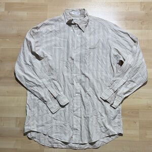 Men's Beige Striped Casual Shirt